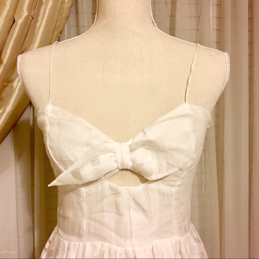 Parker White Miranda Cutout Fit & Flare Dress - Picture 3 of 6